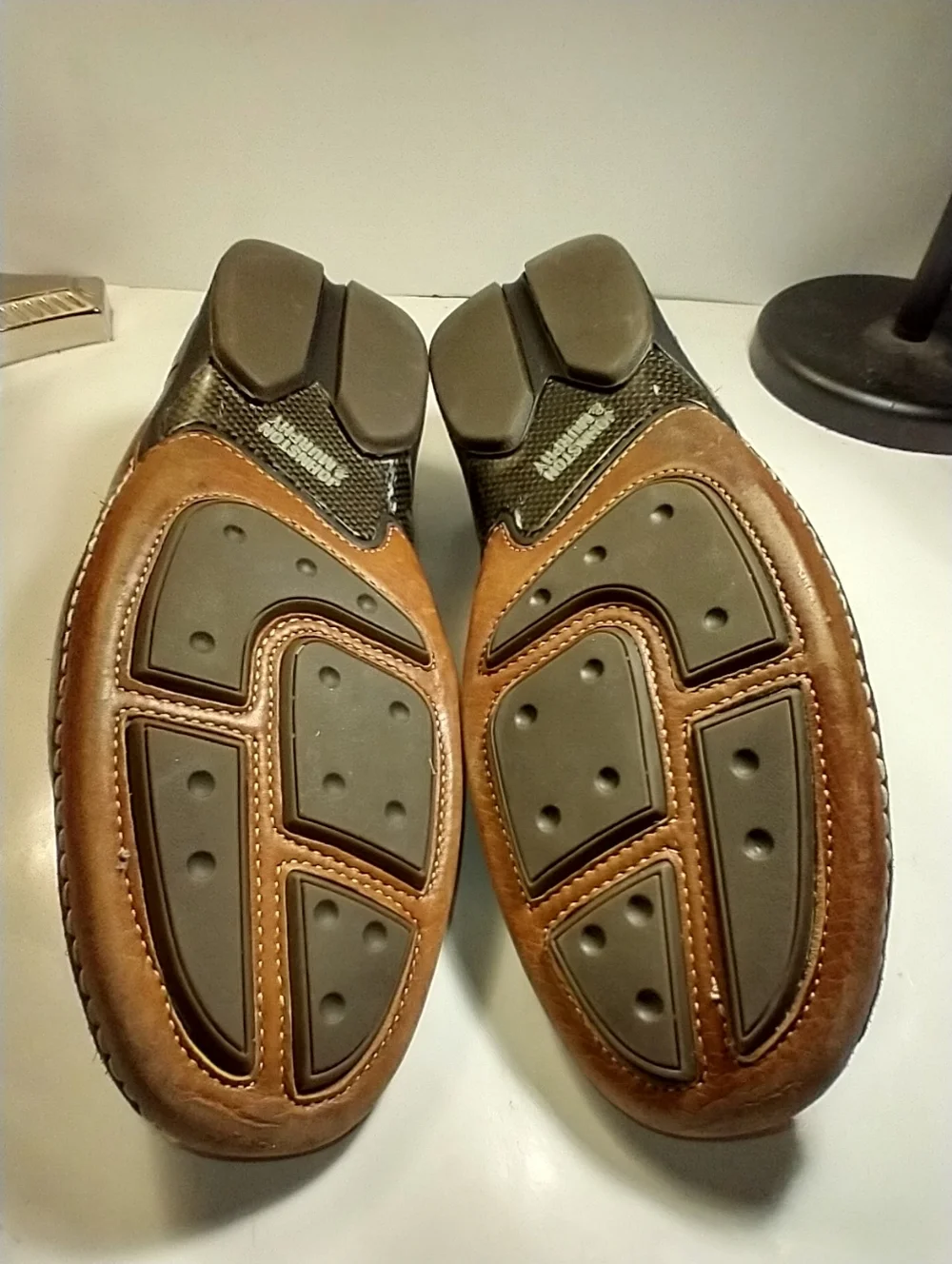 Johnston & Murphy Brown Leather Driving Slip On Loafers Men's sz 13M. - Picture 9 of 12